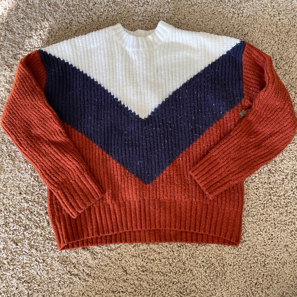 Color block sweater